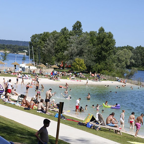 Plage du Grand Parc Miribel Jonage - Plage rencontre gay Lyon